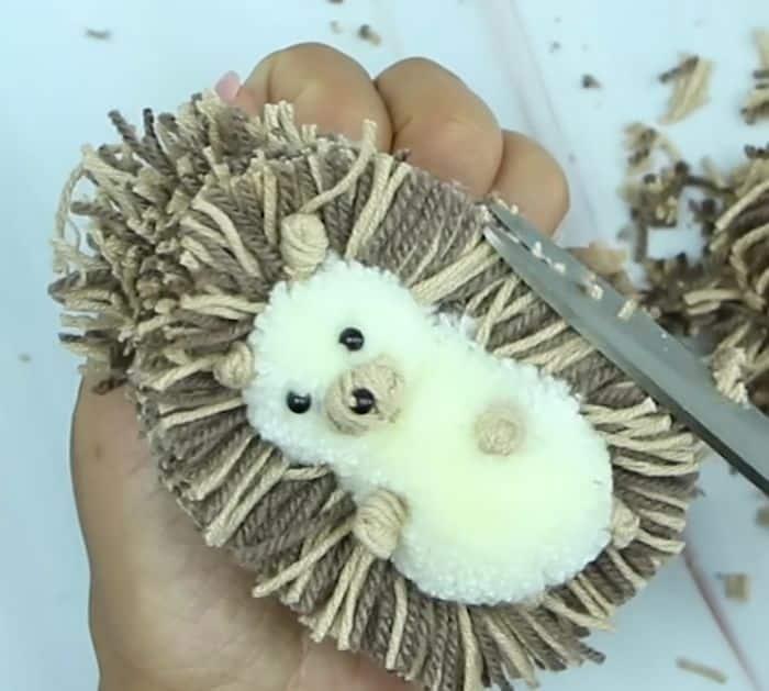 Easy DIY Yarn Hedgehog Tutorial