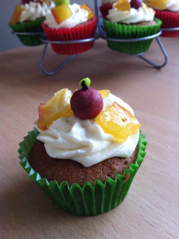 Fireball Whiskey Recipes - Apple and Cinnamon Cupcakes With Fireball Whiskey Frosting - Fire ball Whisky Recipe Ideas - Pie, Desserts, Drinks, Homemade Food and Cocktails - Easy Tr