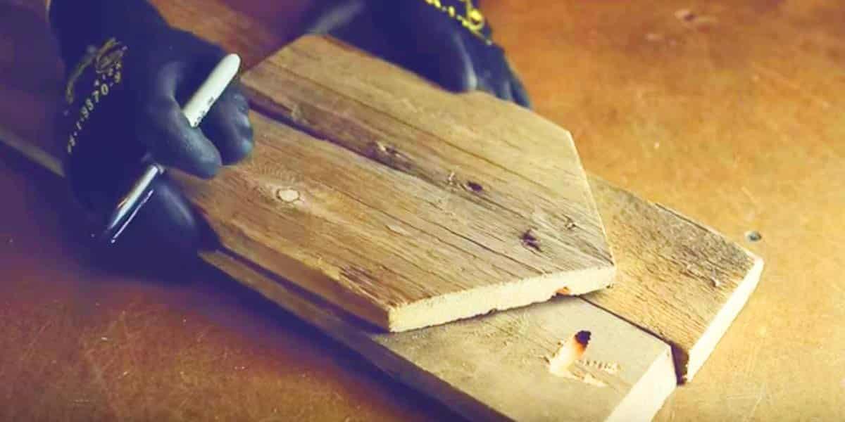 He Traces Onto Wooden Pallets And Nails Them Together For An Item You Must Have!