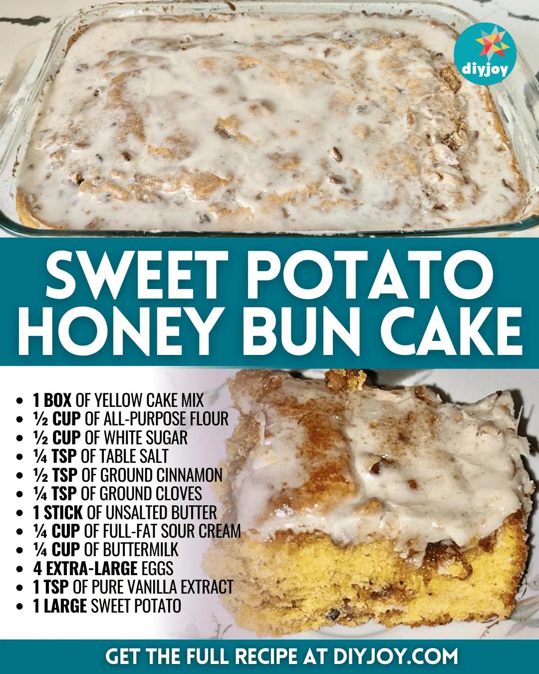 Easy Sweet Potato Honey Bun Cake Recipe