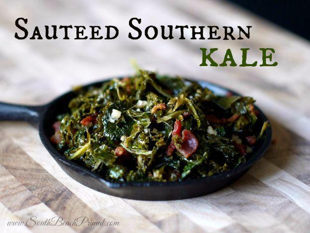 Best Country Cooking Recipes - Sauteed Southern Kale - Easy Recipes for Country Food Like Chicken Fried Steak, Fried Green Tomatoes, Southern Gravy, Breads and Biscuits, Casseroles
