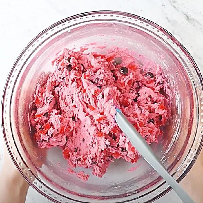 Maraschino Cherry Chocolate Chip Cookies - Christmas Cookies - Christmas Gift Idea