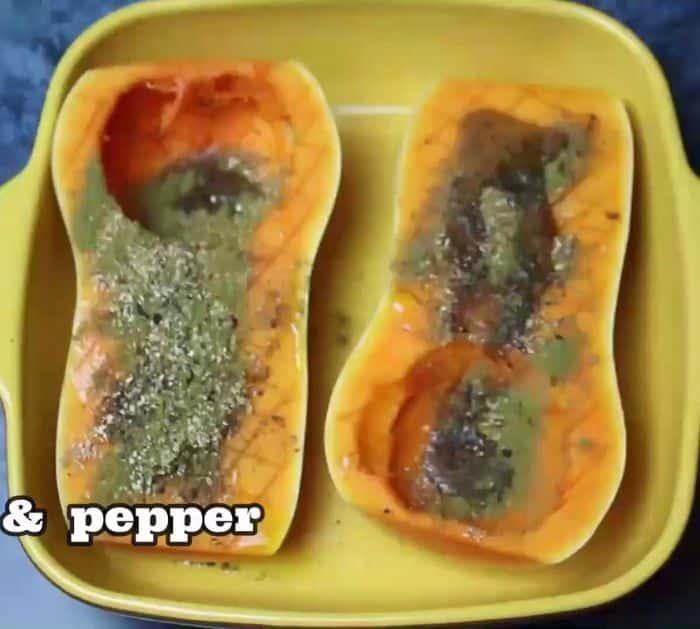 Easy to Make Roasted Stuffed Butternut Squash