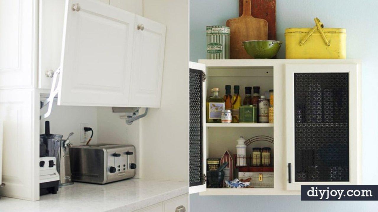 34 DIY Ideas For Kitchen Cabinets