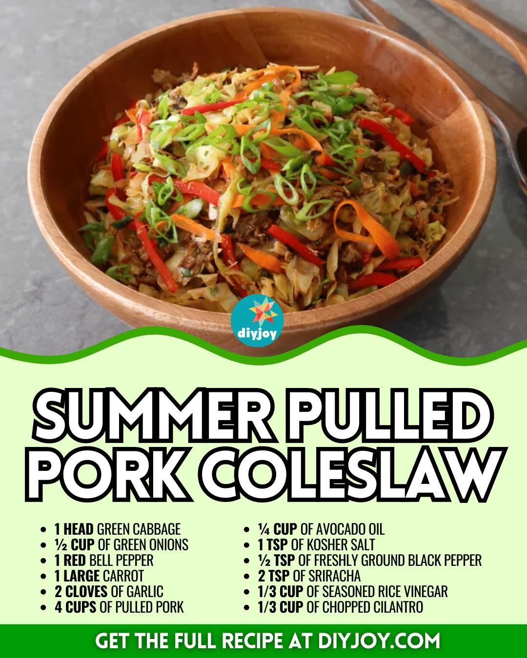 Easy Summer Pulled Pork Coleslaw Recipe
