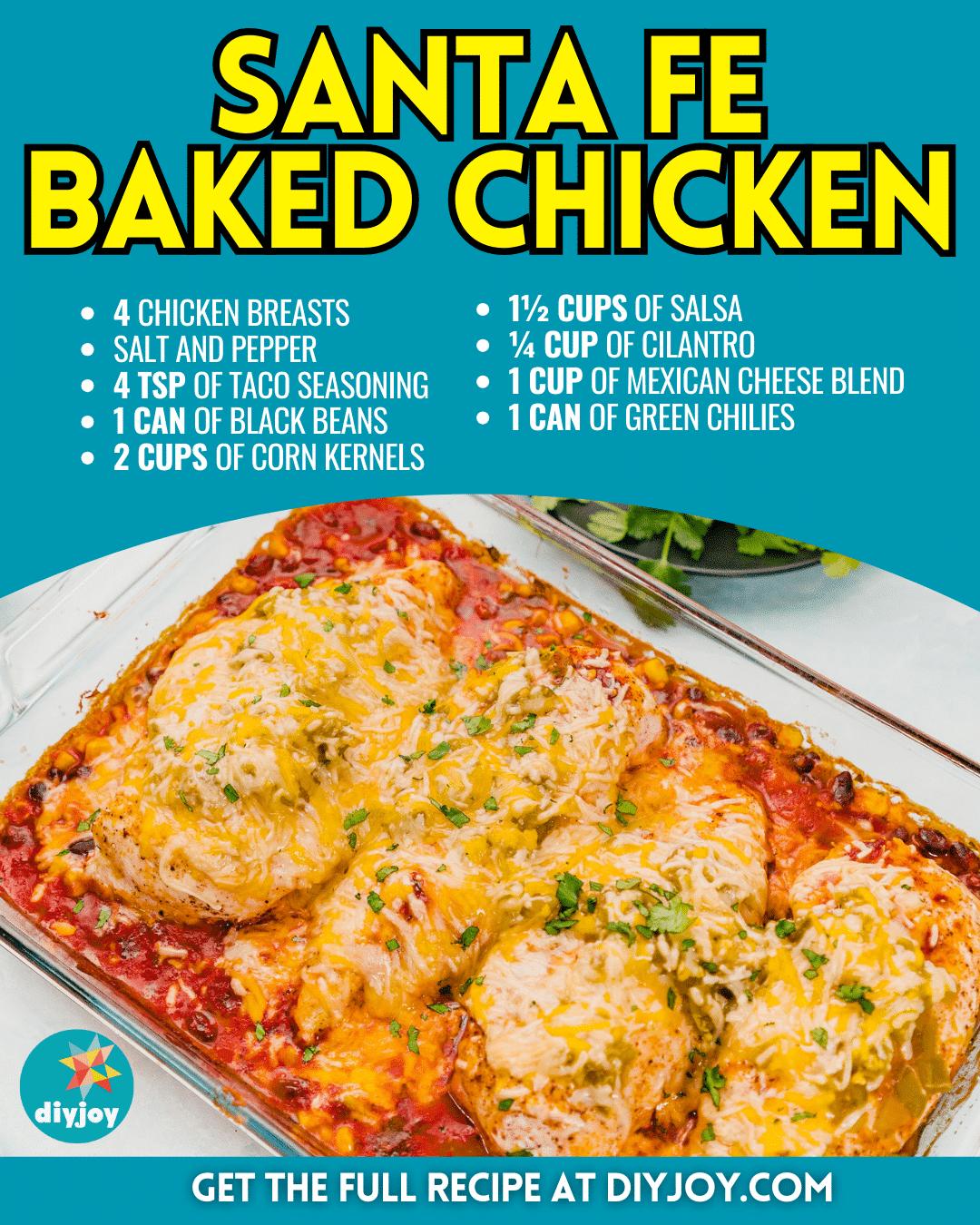 Easy Santa Fe Baked Chicken Recipe
