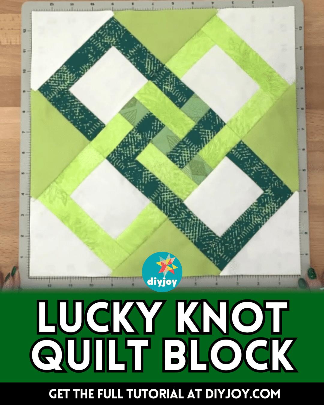 Easy Lucky Knot Quilt Block Tutorial