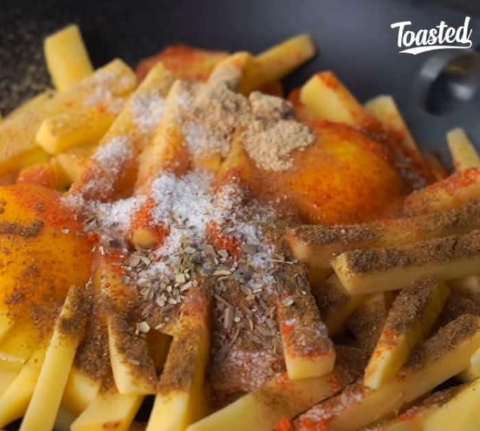 Crispy Egg French Fries Recipe Ingredients