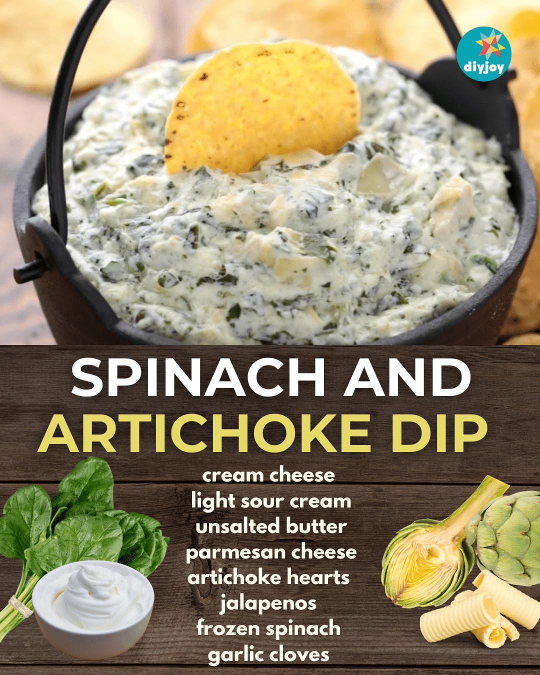 Easy Spinach and Artichoke Dip