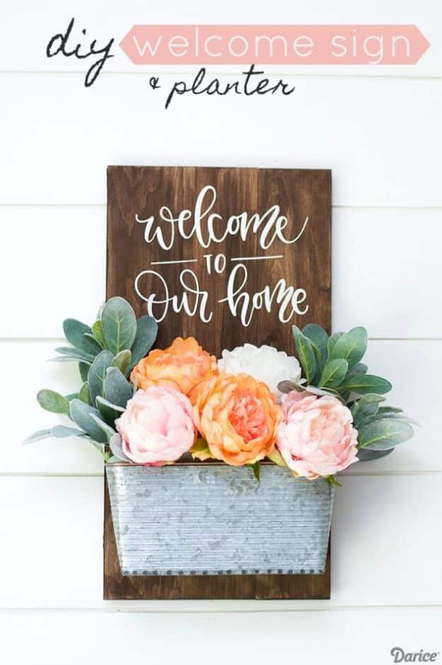 Front Door Welcome Sign, a farmhouse wall statement, quick enough to finish before nap time and a keepsake worth handing down