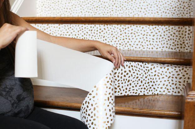 How To Wallpaper Stairs, worth trying in almost any room and a project worth adding to the to do list