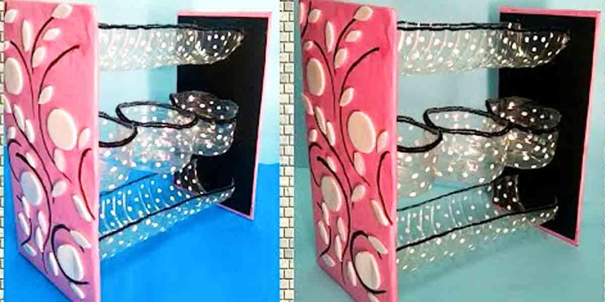 Watch How She Makes This Clever Multi-Purpose Rack By Recycling Plastic Bottles!