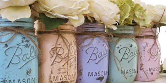 How To Make Distressed Mason Jars- DIY Tutorials