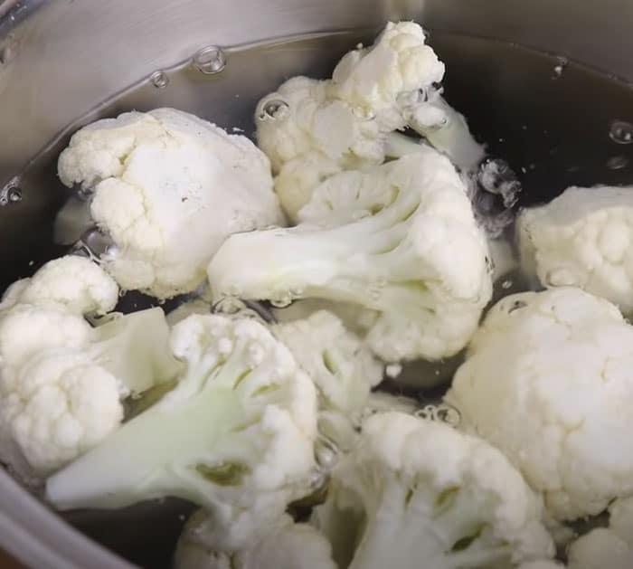 Boil Cauliflower For Fried Cauliflower Bites - Easy Recipe