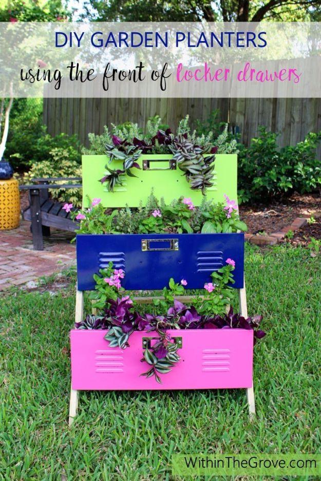 DIY Garden Planters Using The Front Of Locker Drawers, style that costs a fraction of the retail price