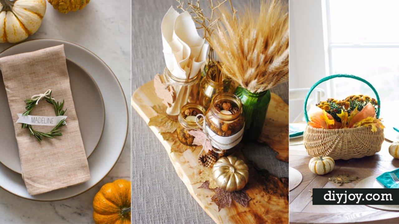33 DIY Thanksgiving Centerpieces to Decorate The Table