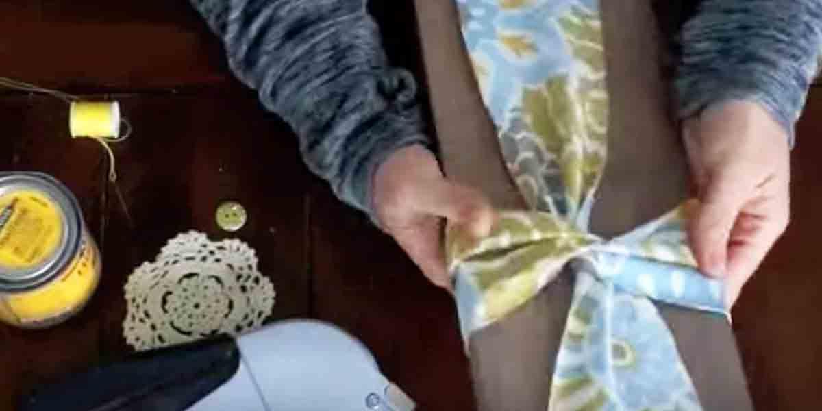 All You Need For This DIY Project Is A Little Leftover Scrap Wood And Fabric. Watch!
