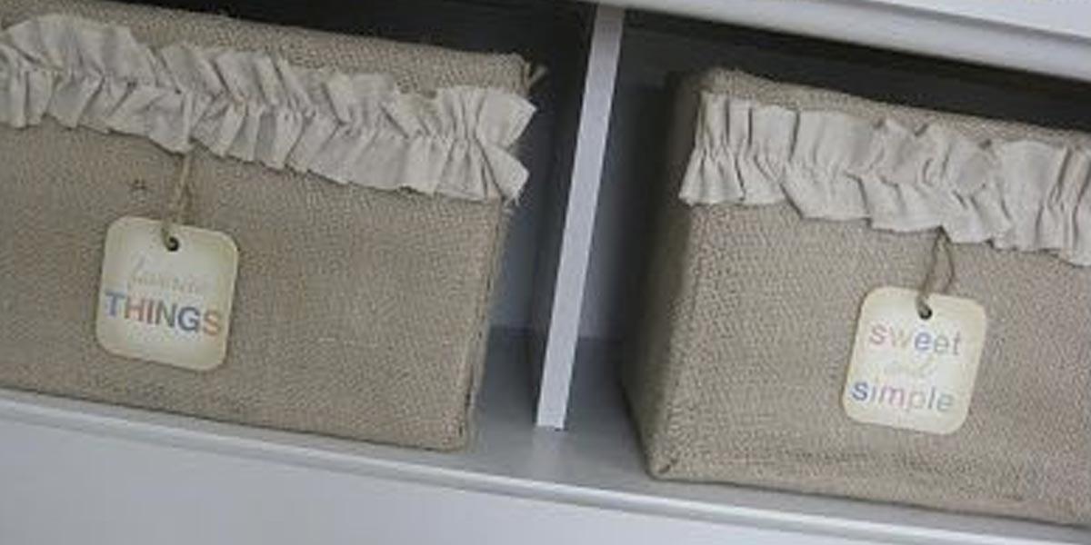 Watch How She Recycles Diaper Boxes Into Some Awesome Storage Bins For Her Nursery!