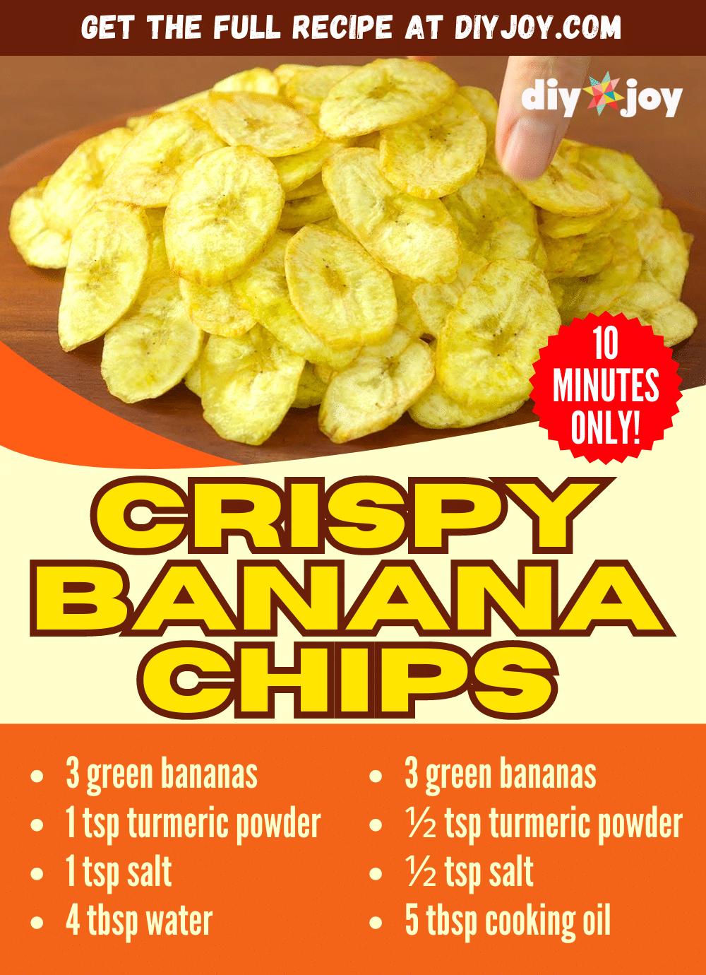 Crispy Banana Chips Recipe
