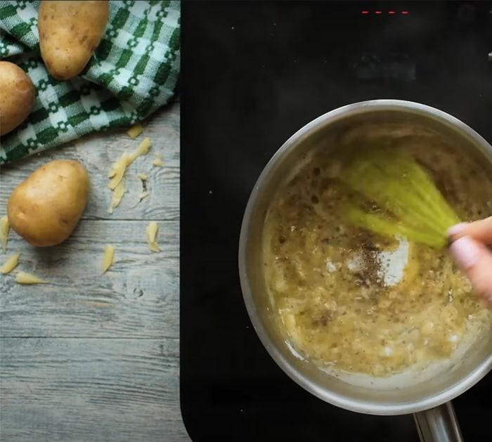 ingredients for potatoes au gratin