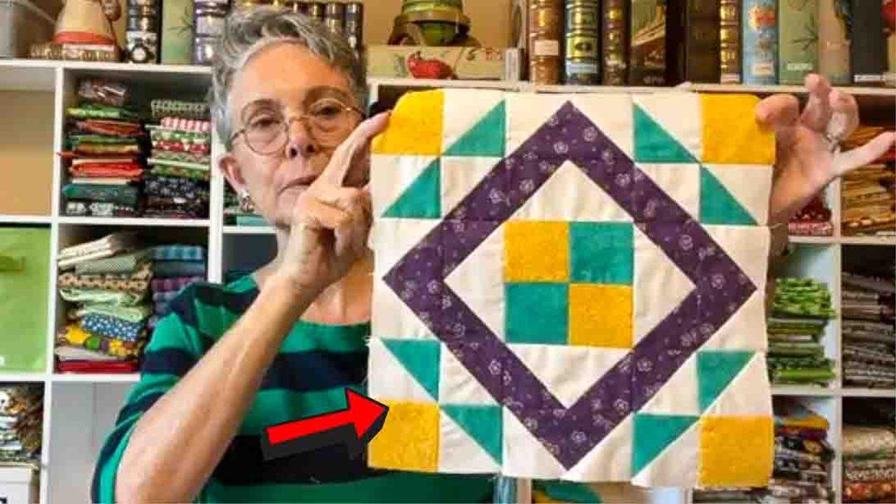 Diamond Point Quilt Block Tutorial