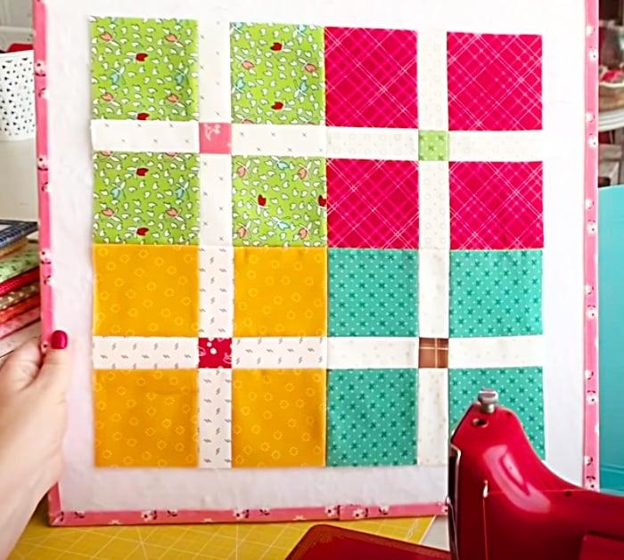 How To Make A Scrappy Quilt Block - Easy Pattern For Quilt - DIY Quilting Ideas