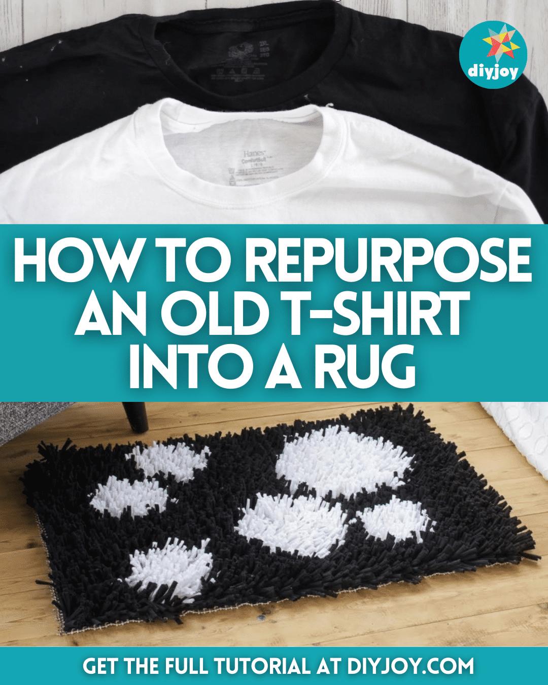 How to Repurpose an Old T-Shirt Into a Rug