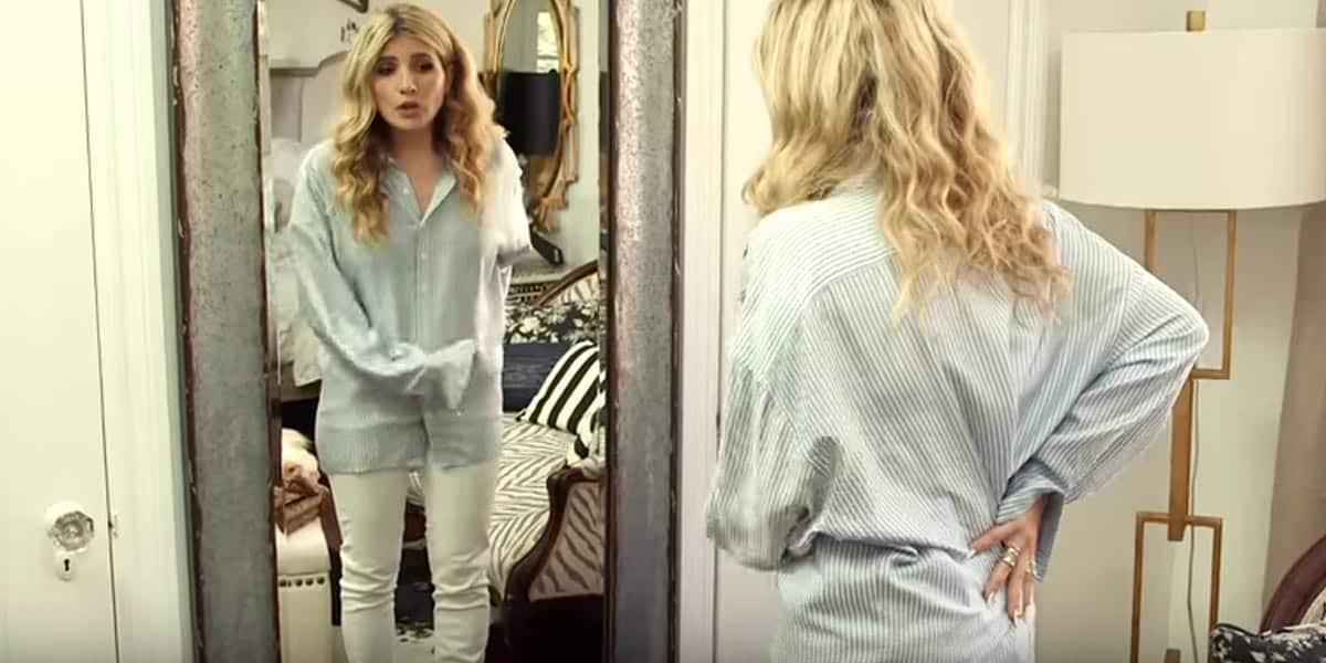 Watch The Glamour Hack She Does With Her Boyfriend’s Shirt (Brillant!)