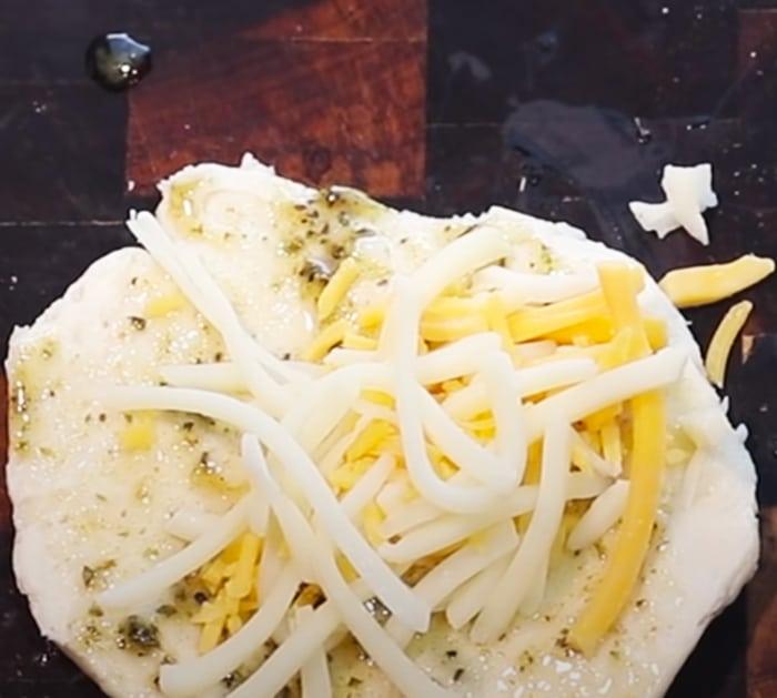 Cheesy Stuffed Biscuit Garlic Bread Recipe | Canned Biscuits Recipes