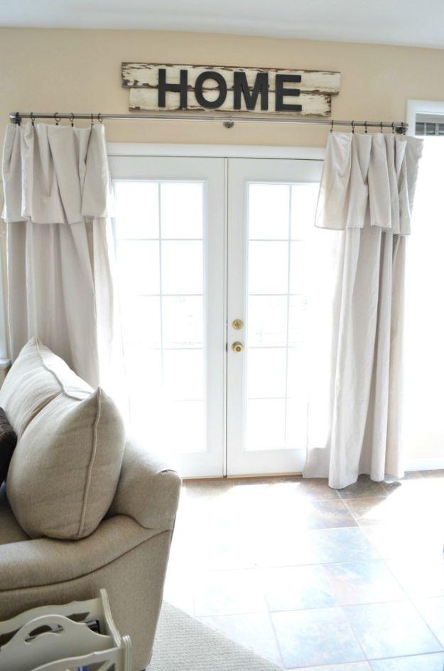 Drop Cloth Curtain, a popular choice on this list and a budget friendly budget living room decor idea worth trying