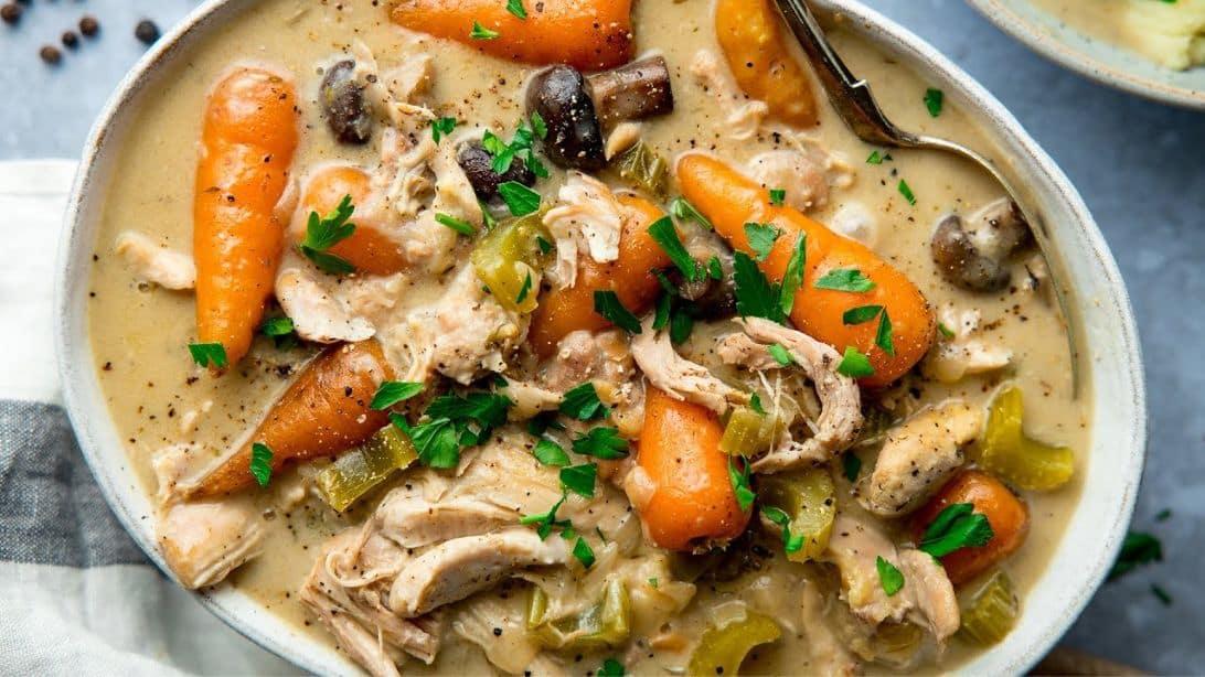 Homemade Slow-Cooker Chicken Casserole
