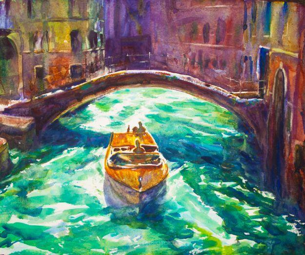 Watercolor Tutorials and Techniques - How To Paint A Venice Boat - How To Paint With Watercolor - Make Watercolor Flowers, Ocean, Sky, Abstract People, Landscapes, Buildings, Anima