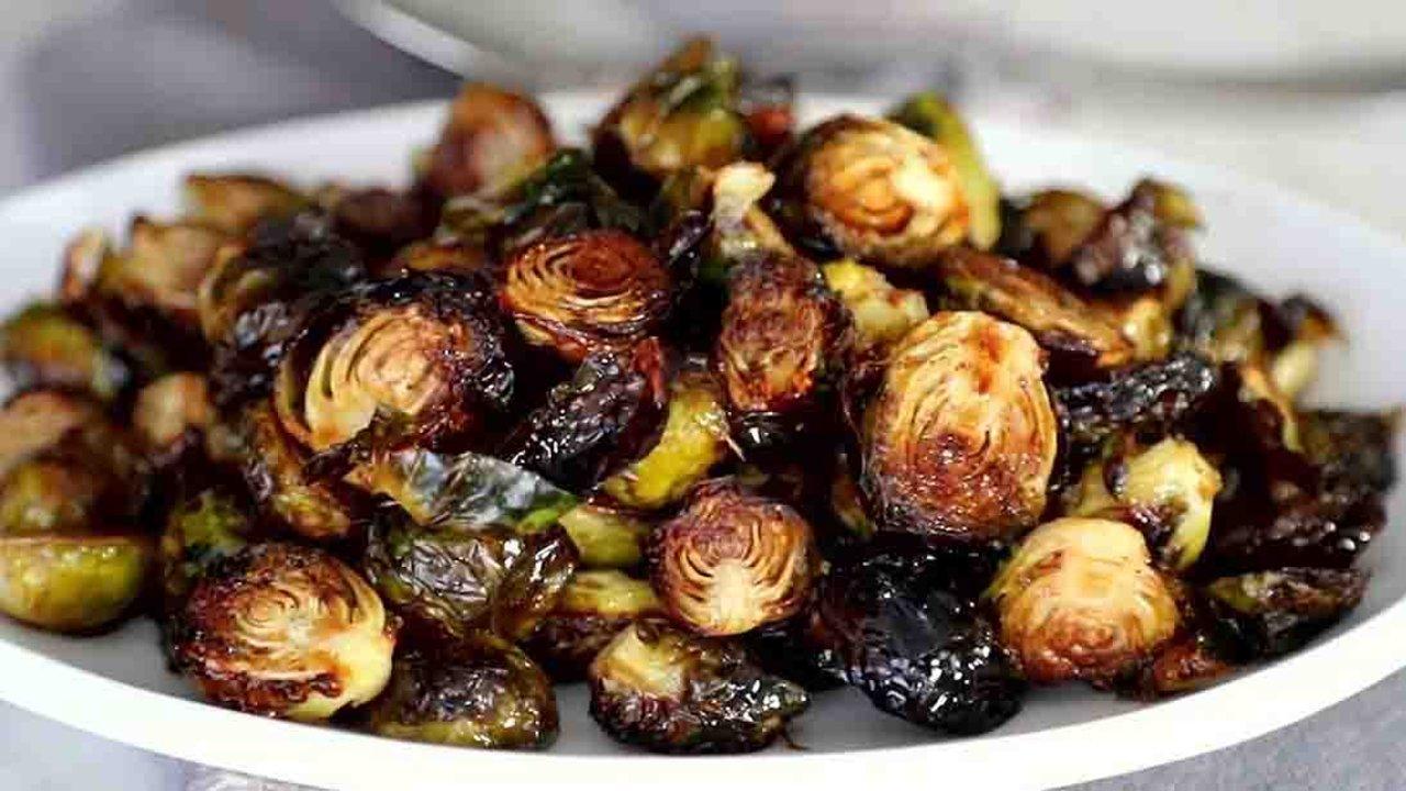 Roasted Honey Balsamic Brussels Sprouts
