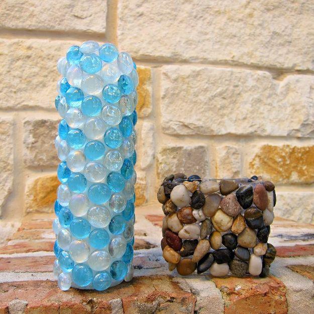 Last Minute Christmas Gifts - Unique Stone Candle Holders - Quick DIY Gift Ideas and Easy Christmas Presents To Make for Mom, Dad, Family and Friends - Dollar Store Crafts and Chea
