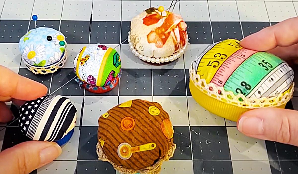 How To Make A Bottle Cap Pin Cushion