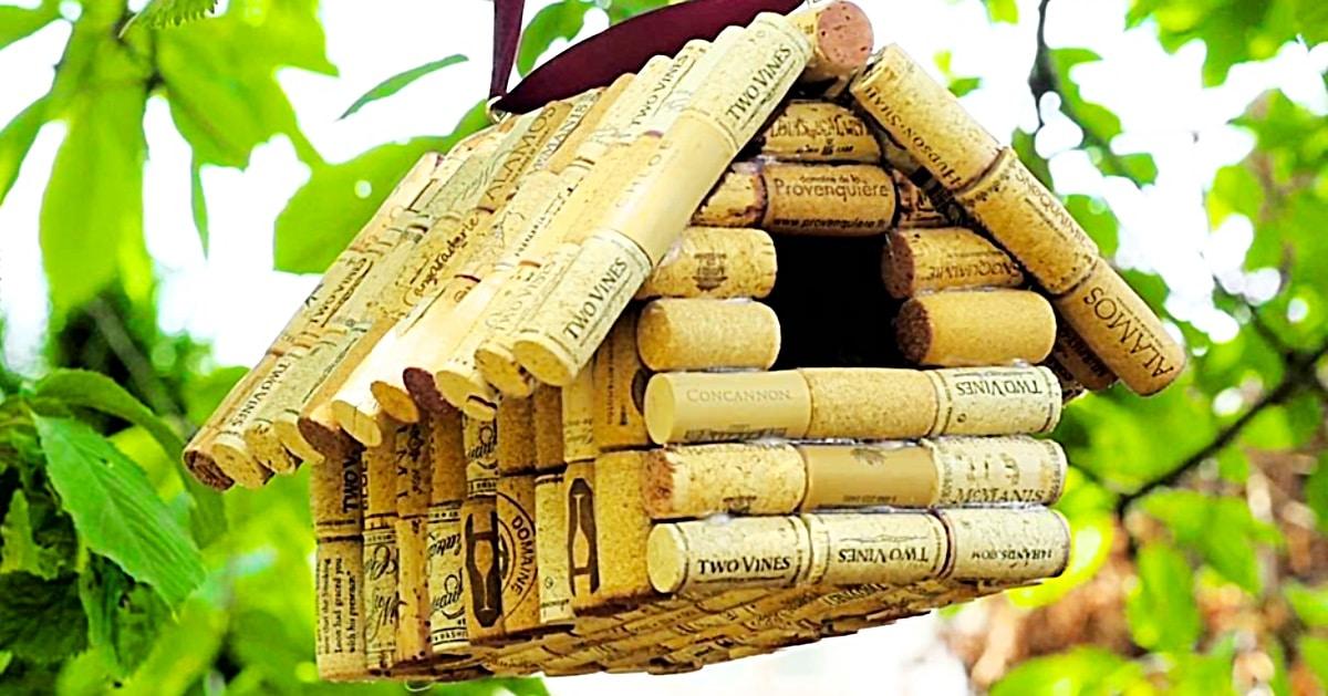 How To Make A Wine Cork Birdhouse