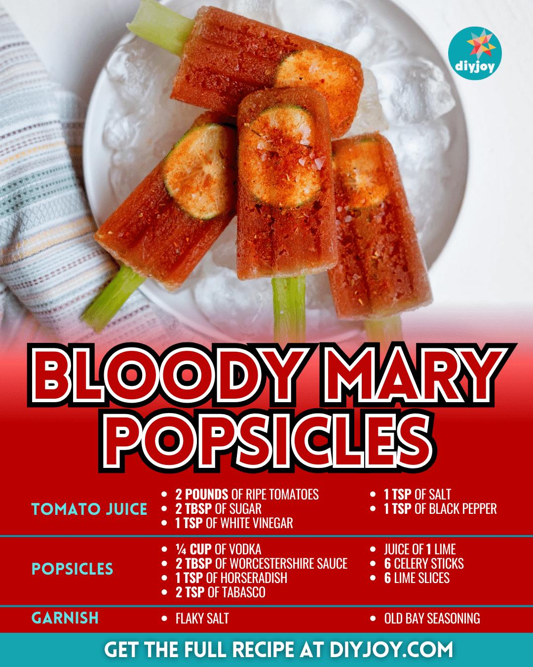 Easy Bloody Mary Popsicles Recipe