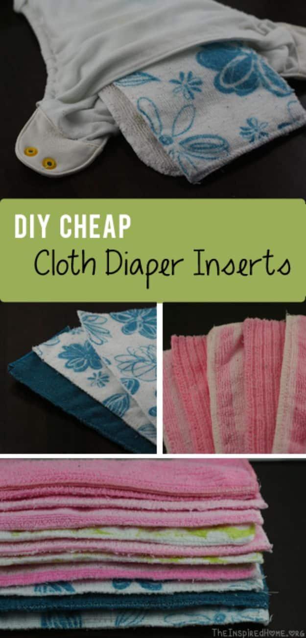 Cheap Cloth Diaper Inserts, forgiving enough to redo without wasting materials and a look that beats anything from a store