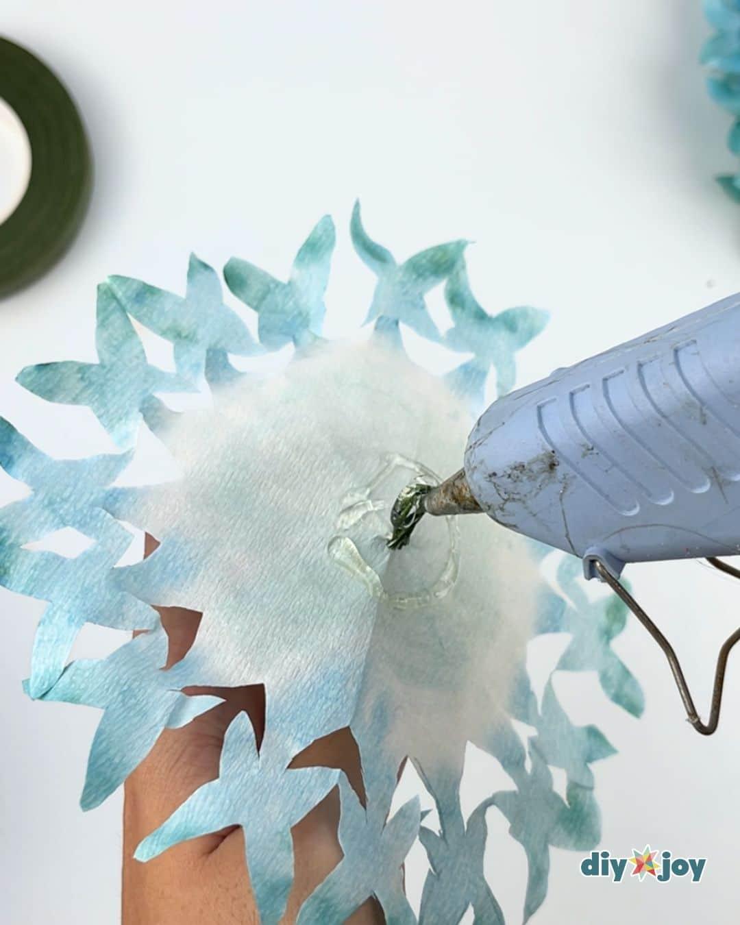 Hydrangea Coffee Filter Flowers — how to make flowers using coffee filters
