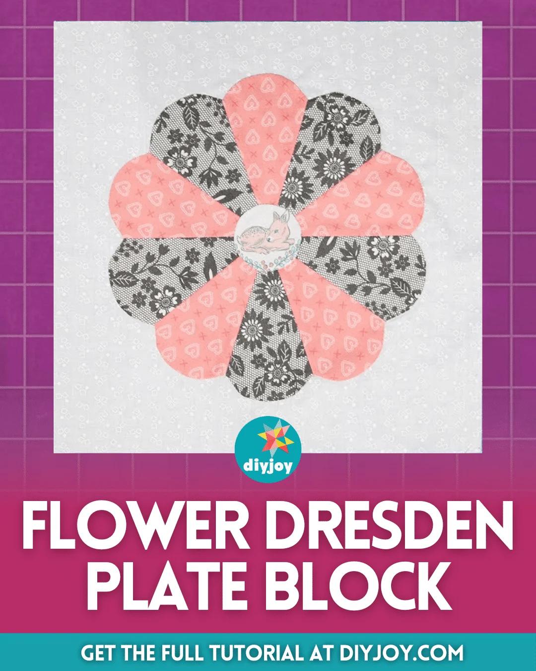 Easy 12_ Flower Dresden Plate Block