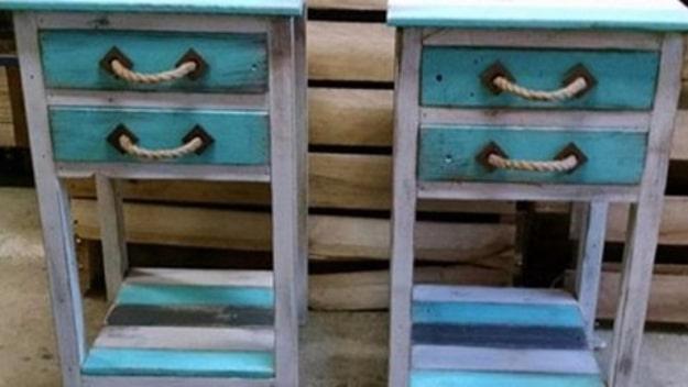 Pallet End Tables, a diy end table build, easy enough for a beginner to follow and an idea worth saving for later