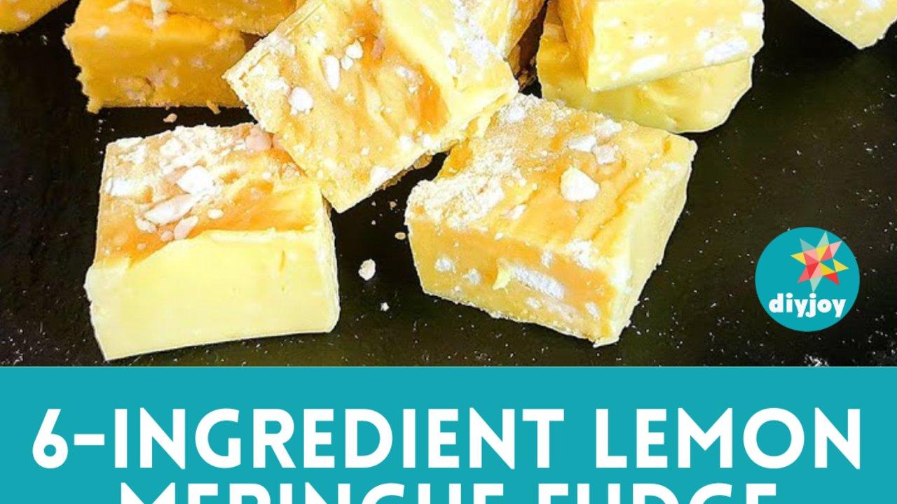 6-Ingredient Lemon Meringue Fudge Recipe