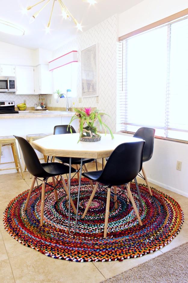Easy DIY Octagon Table, easy to scale up for a full batch and a finishing touch that ties the room together