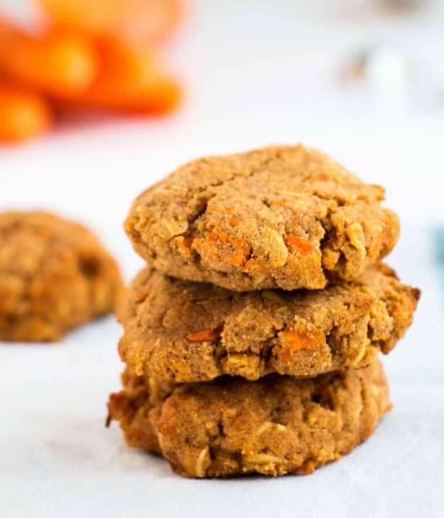Low Sugar Dessert Recipes - Healthy Cinnamon Carrot Cookies - Healthy Desserts and Ideas for Healthy Sweets Without Much Sugar - Raw Foods and Easy Clean Eating Dessert Tips, Keto