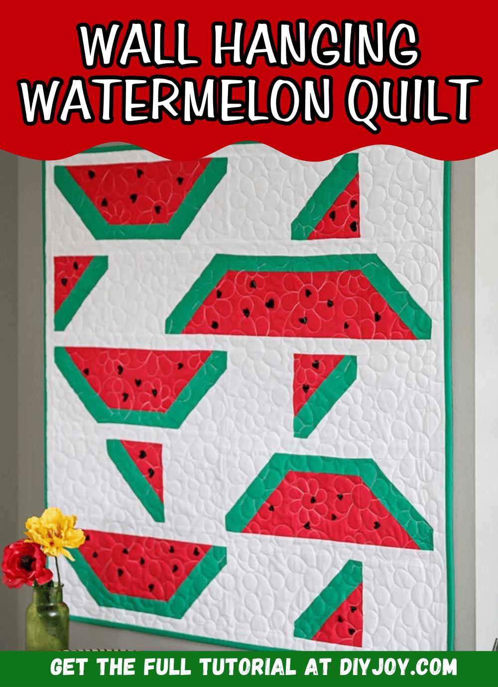 How To Make A Wall Hanging Watermelon Quilt