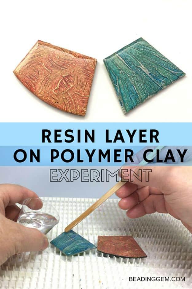 Resin Layer On Polymer Clay, budget friendly with supplies on hand and a sweet little detail guests always notice