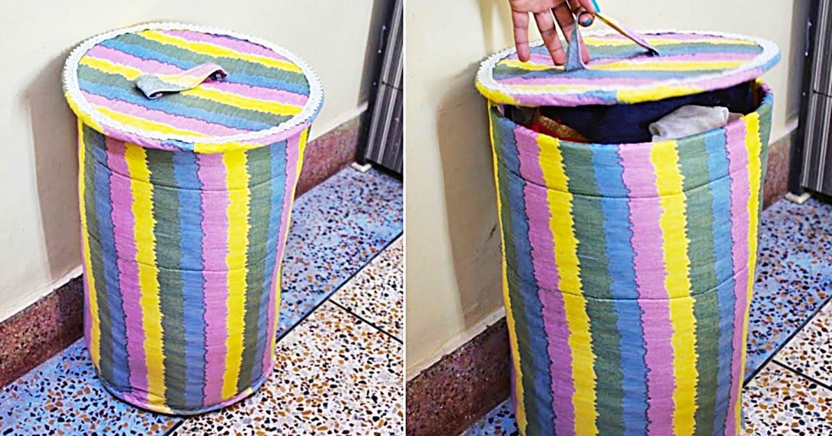 How To Make A Fabric Laundry Basket