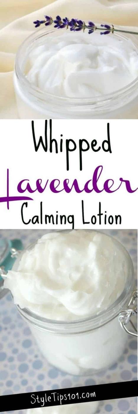 Homemade Calming Lotion With Lavender, a natural skincare formula, easy to scale up into a bigger batch to share