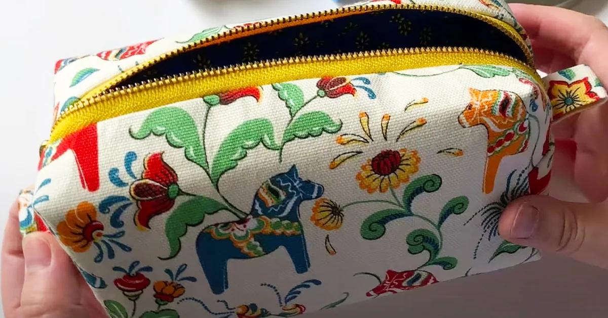 How To Sew A Zipper Box Pouch