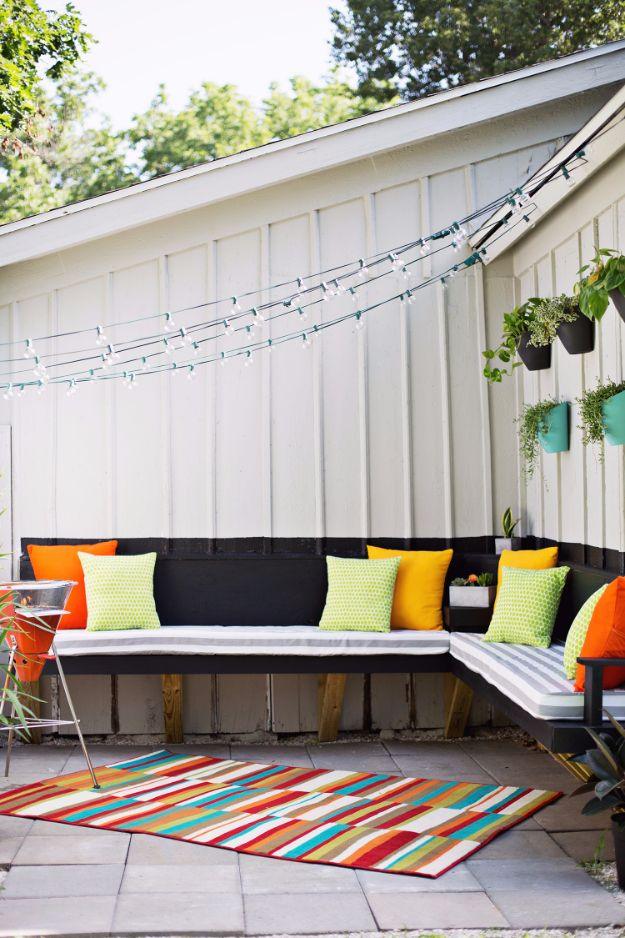 Make Your Own Outdoor Cushions, a backyard sewing project, fast enough to squeeze into a lunch break